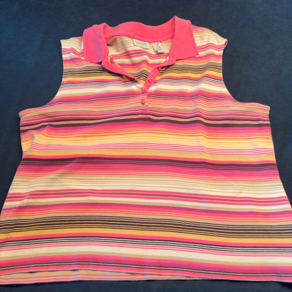 Classic Elements Multicolor Striped Tank Top